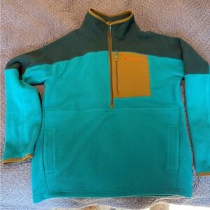 cotopaxi Teal brown and grey fleece